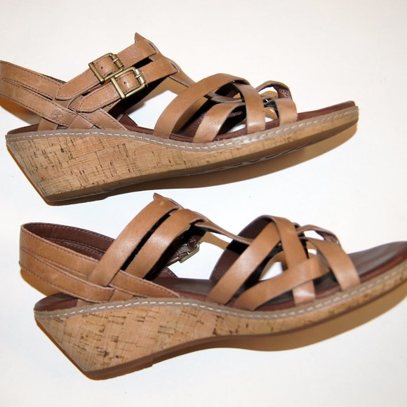 Timberland Earthkeepers, cork wedge thong sandals, size 8 - Picture 6 of 8